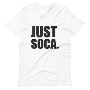 Just Soca -  Unisex Solid Black Print Pattern